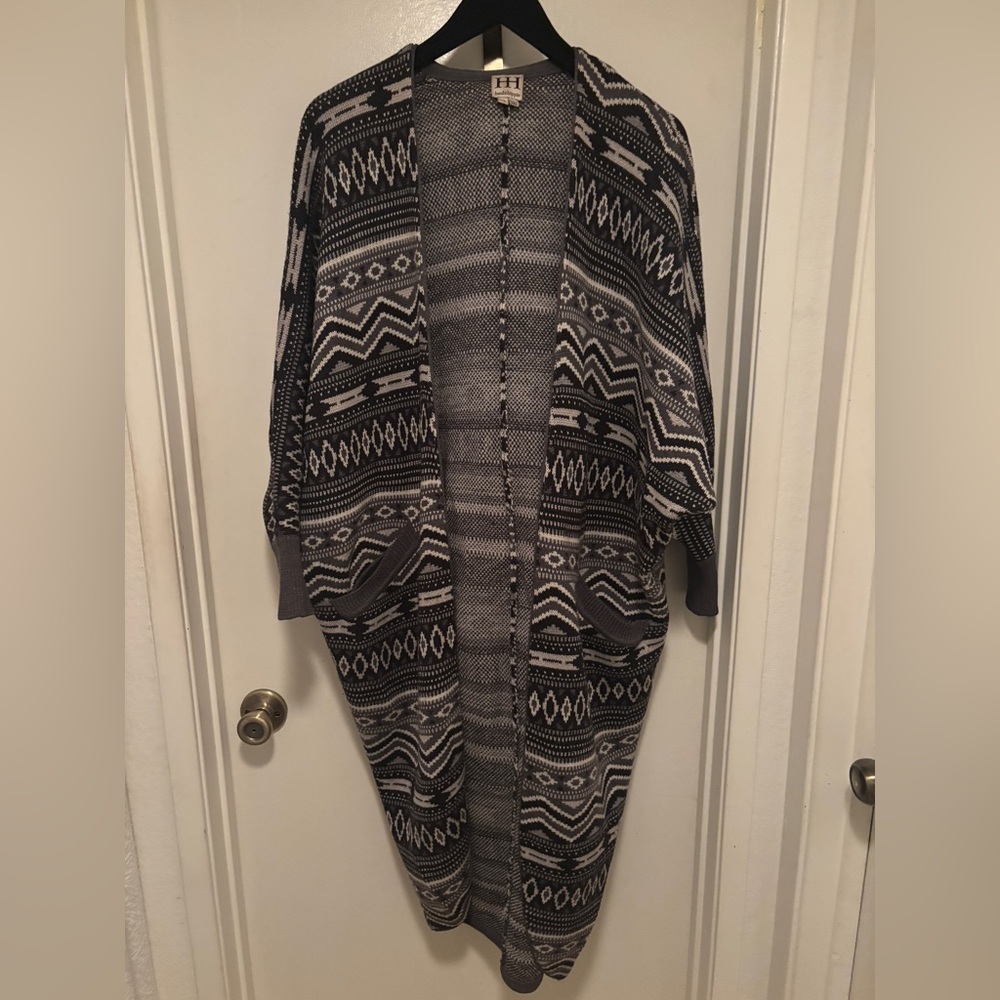 Haute Hippie 'Fairisle' Long Merino Cardigan - Picture 2 of 7